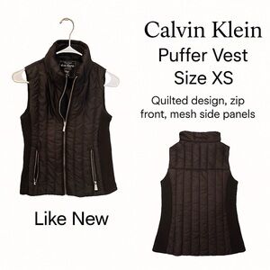 Calvin Klein Quilted Black Vest